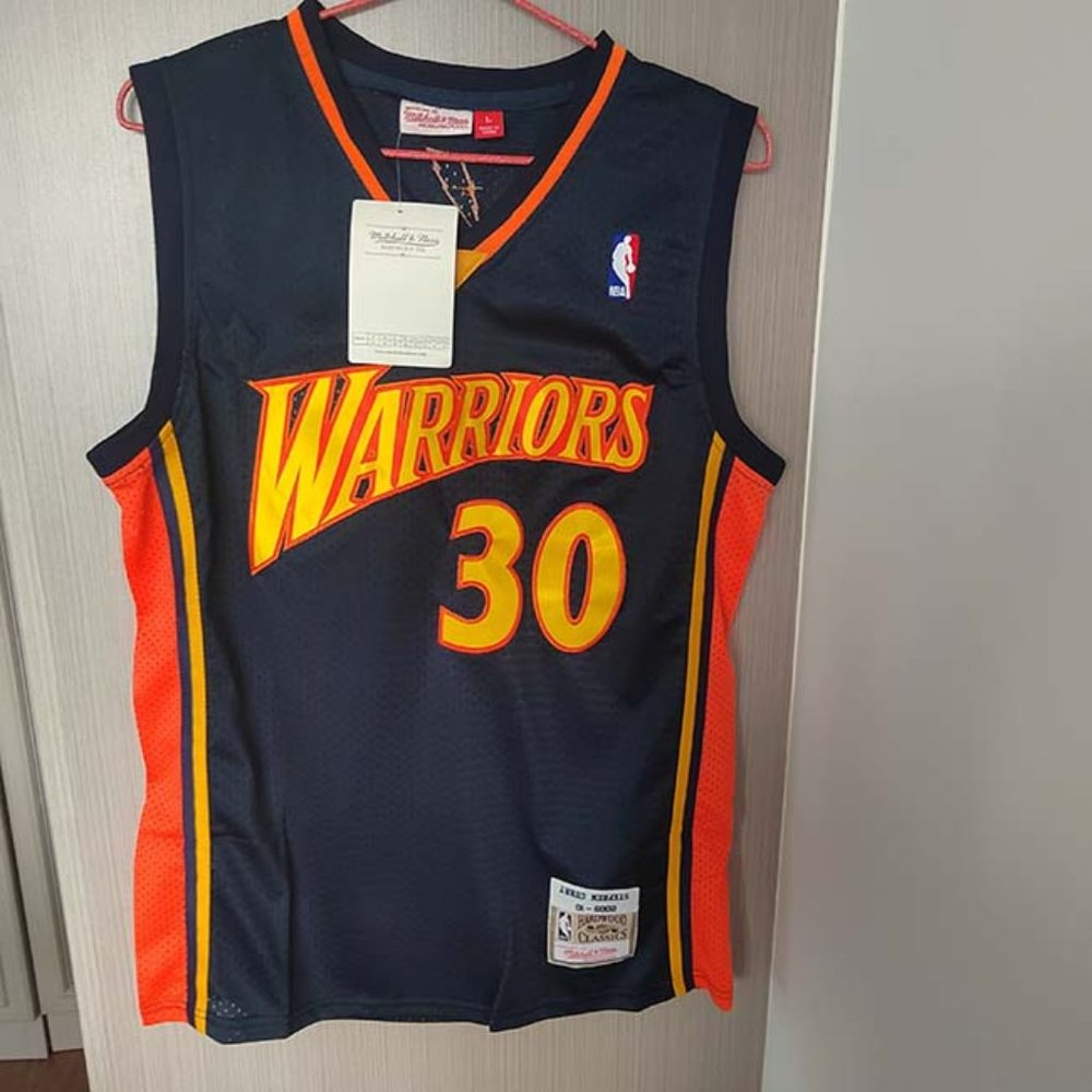 Stephen Curry Golden State Warriors #30 Mitchell & Ness Navy